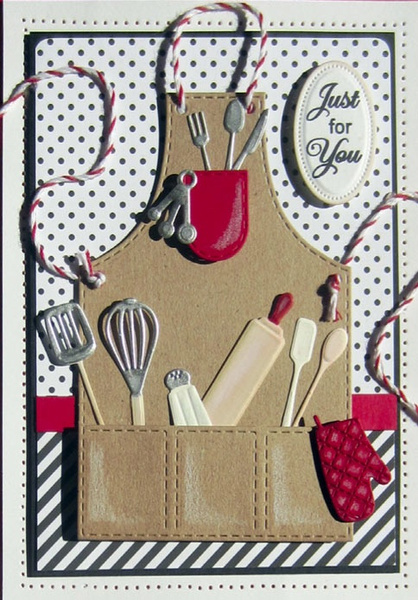 Metal Cutting Dies Embossing Stencil Cute Kitchen Apron Tools Pattern ...
