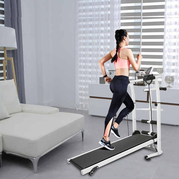 Laufband Heimtrainer Fitnessgerät elektrisch mit LCD Display Jogging klappbar OD 