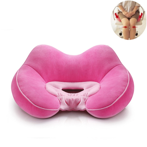Home Office Beauty Hip Push Up Seat Chair Cushion Soft Rebounded Velvet Yoga Pad 