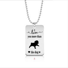 Steel, puppynecklace, Love, Stainless Steel