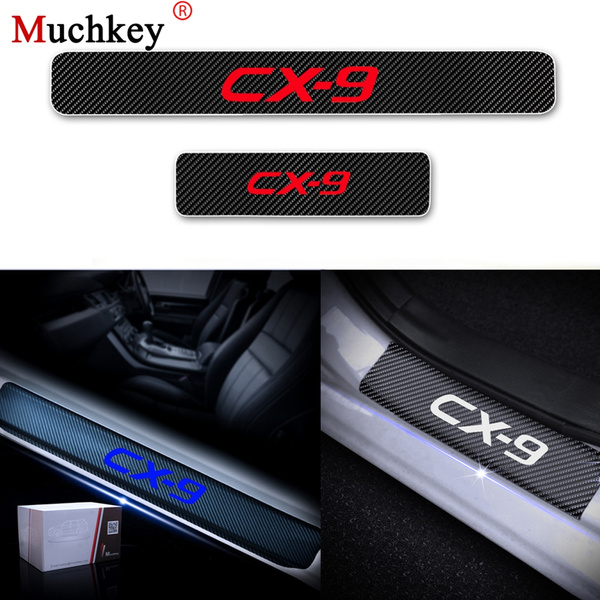 LIBAOBAO 4pcs Door Sill Protector for Mazda Cx-5 Honduras
