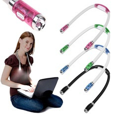 Hands Free Hug Light Neck Book Light Flexible LED Night Light Reading Lamp