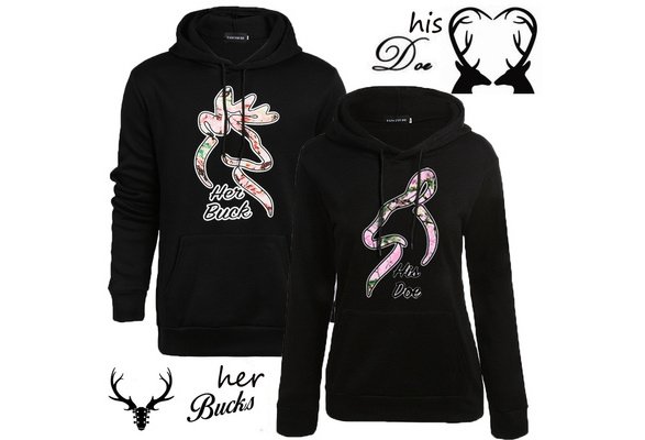 His doe and her buck clearance hoodies