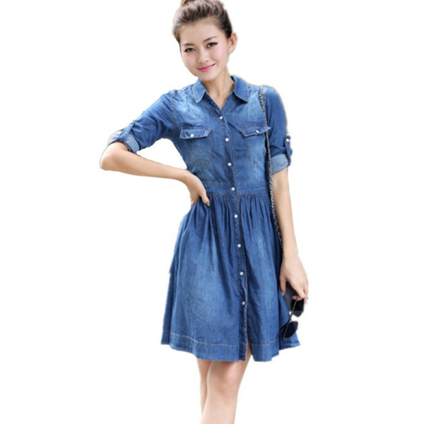 Amazon.com: WALNUT Vintage Streetwear Distressed Denim Dress Women Clothes  Hollow Jeans Dress Belted Lapel Retro Denim Dresses (Color : A, Size : M  Code) : ביגוד, נעליים ותכשיטים