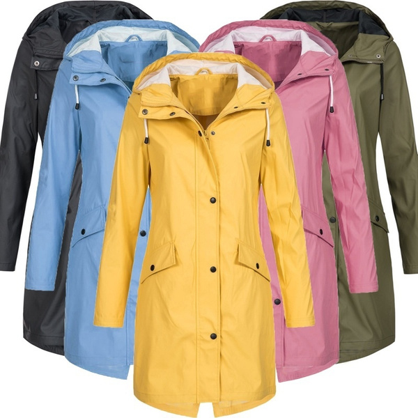 women's plus size waterproof rain jacket