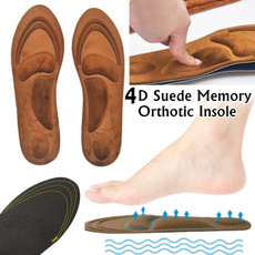 1 Pair 4D Suede Memory Foam Orthotic Insole Arch Support Orthopedic Insoles for Shoes Flat Foot Feet Care Sole