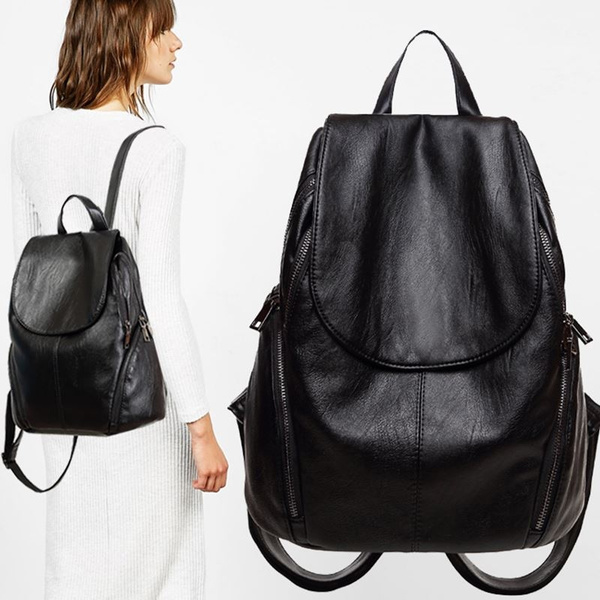 Elegant black outlet backpack