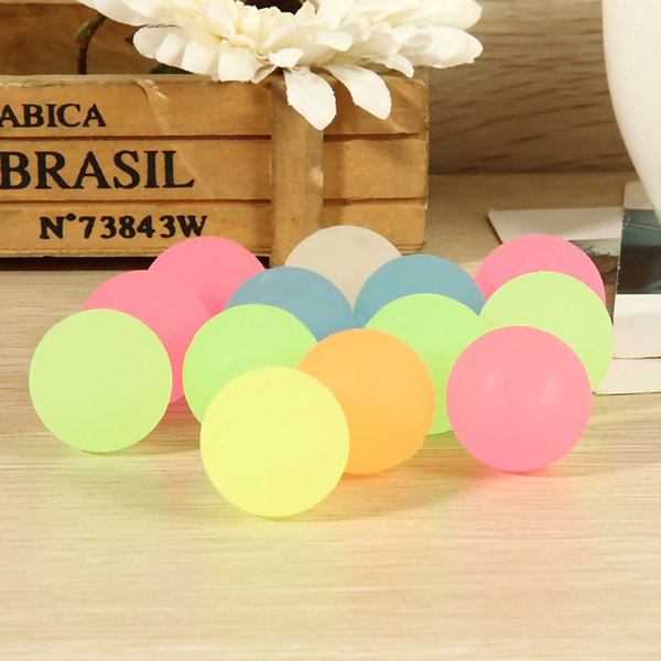 10Pcs Rubber Solid Bounce Ball Kids Children Fun Bouncing Toy Party Favors Decor 