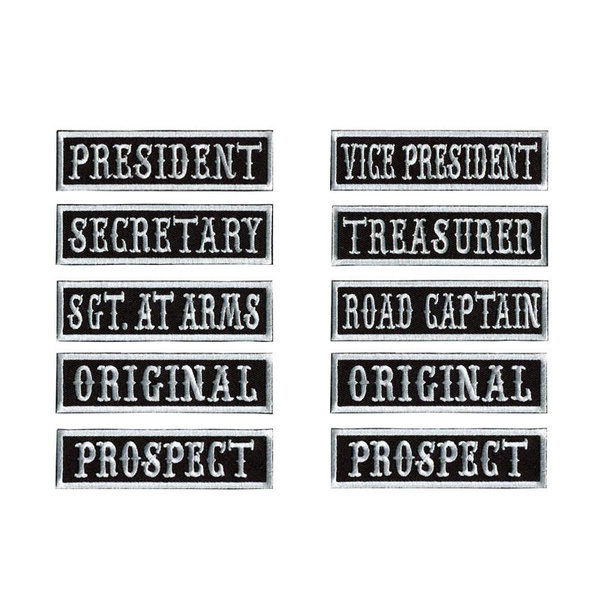 Past President Embroidered Iron On Patch Biker Motorcycle 236-O 