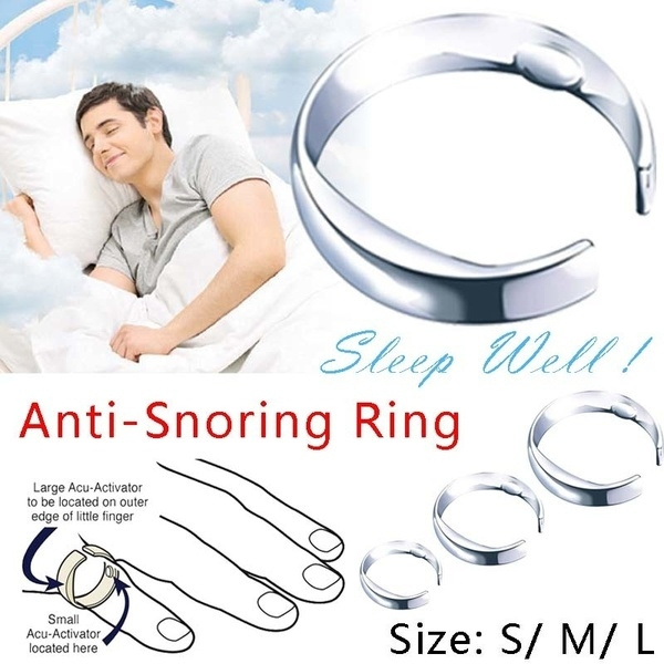 Anti Snoring Ring Stopper Apnea Sleeping Breathe Aid Acupressure Treatment  Stop Anti Snore Device Finger Ring Against Insomnia