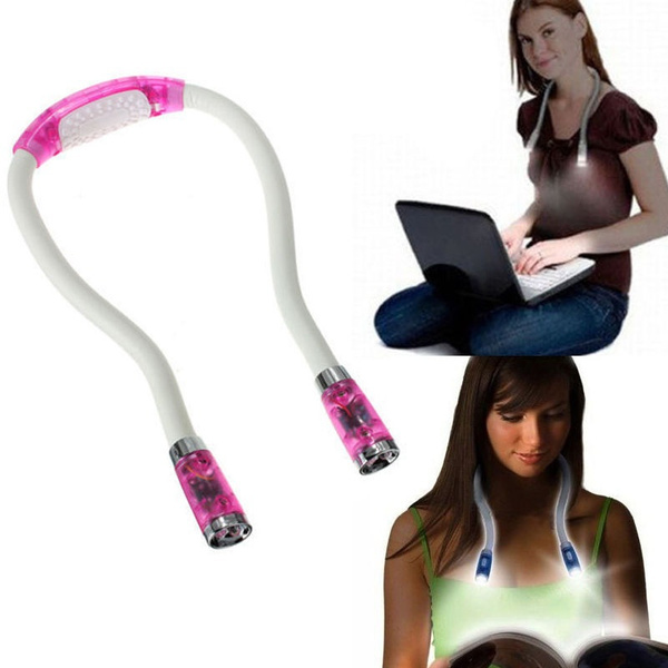 Neck Hug LED Book Light, Reading Lamp Hands Free