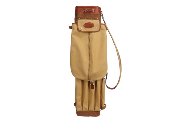 Tourbon Vintage Golf Club Bag Carrier Pencil Style Canvas