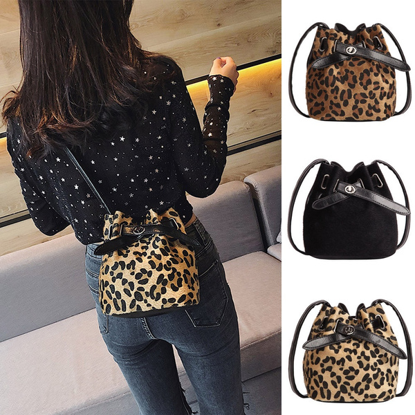 leopard print belt bolsa