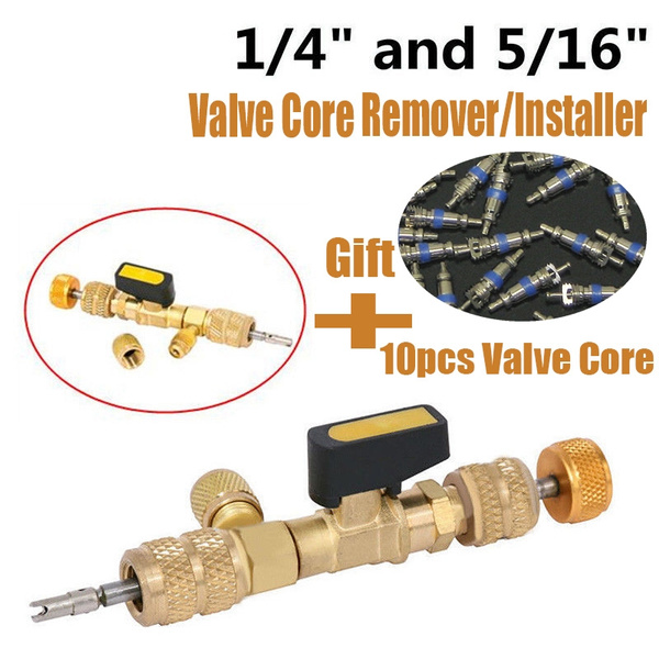Vivitoch Valve Core Remover Professional Cores Removal Tool Installation Accessories for 1/4 5/16 Air Conditioning Valve