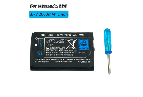 Rechargeable 3ds Ll 3ds Xl Battery 3 7v 00mah Li Ion For Nintendo Game Controller With Screwdriver Wish