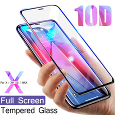 10D Curved Edge Full Cover Screen Protector Anti-Fingerprint Tempered Glass For iPhone Xs XR XS Max  X 6 7 8 Plus