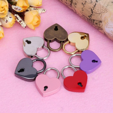 Antique, Mini, heartshapelock, Keys