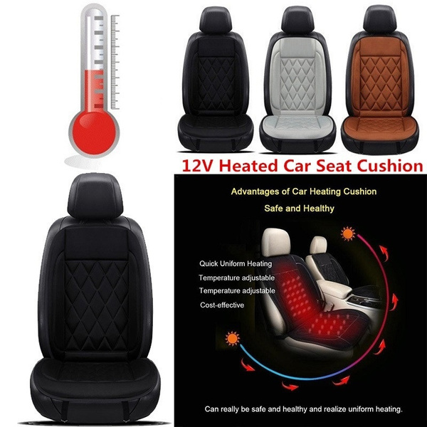 Car Heating Seat Cover Multifunction DC 12V Heated Car Seat Car Driver Heated  Seat Cushion