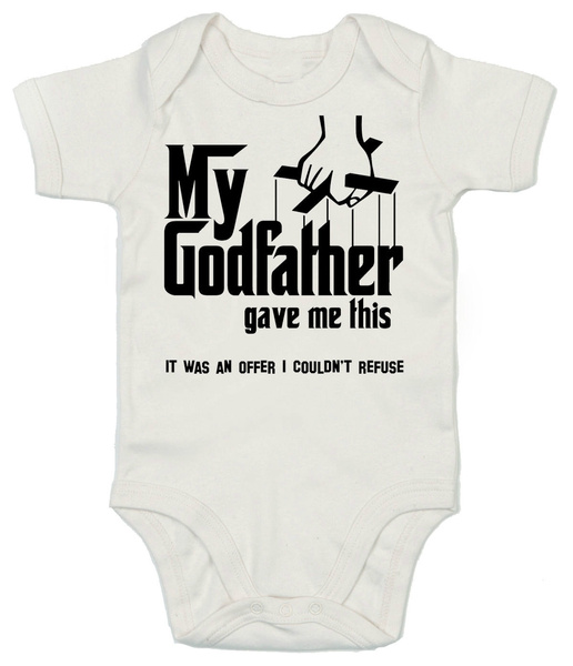 thumbnail image 2 of Wll You Be My Godfather Body Sut, Custom Baptsm Shrt For Boy Or 2 of 9