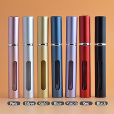 1pc 5ml Fashion Portable Refillable Travel Empty Makeup Perfume Essential Oil Aftershave Spray Bottle Atomizer DIY Christmas Gift for Women Men
