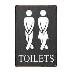 toilet, advertisingshopsign, bar sign, metaltinsignsart