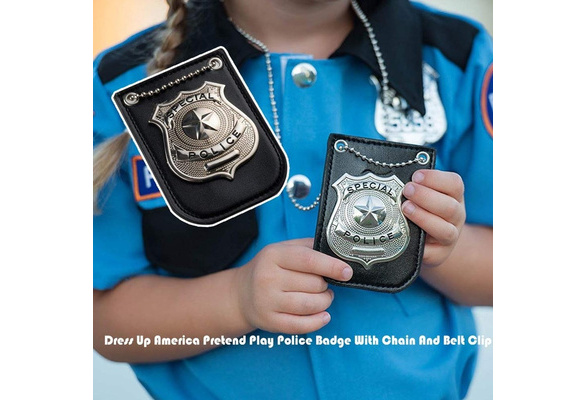 Children Pretend Play Toys Cards Chain Officer Badges Card Cosplay Props *DC 