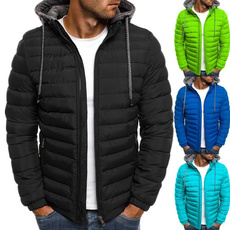 7 Colors Plus Size S-3XL Men's Fashion Autumn and Winter  Hooded Puffer Cotton Coat
