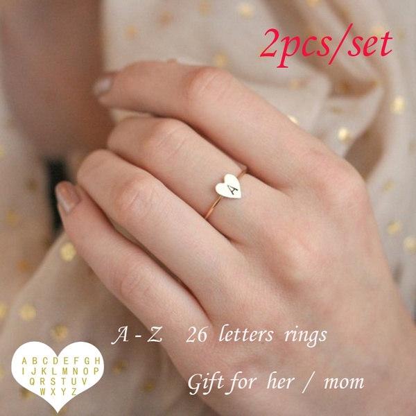 Couple rings sale with alphabets