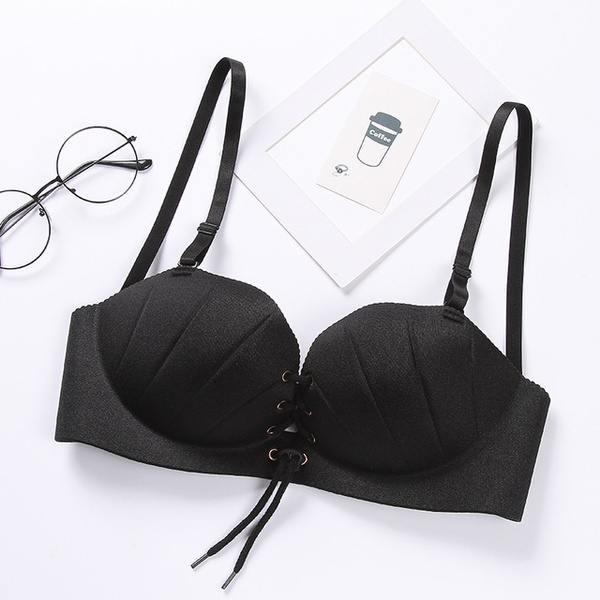 Women Sexy Big Size Casual Adjustable Drawstring Bra Lingerie Push