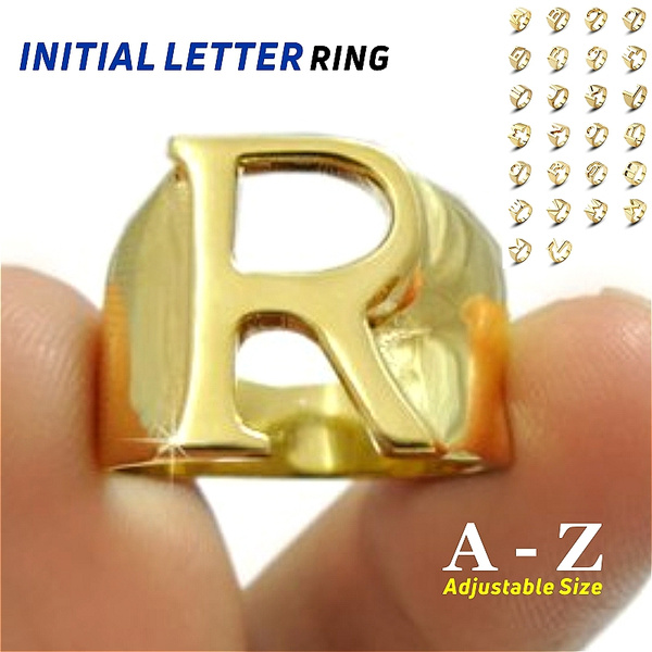 fcity.in - M Letter Rings Gold Adjustable Valentine Latest American Diamond