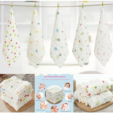 30CM Newborn Baby Face Hand Towel 100% Cotton Gauze 6 Layers Baby Wash Cloth Infant Boy Girl Kids Children Saliva Towel Bibs Toddler Feeding Bibs Burp Cloth