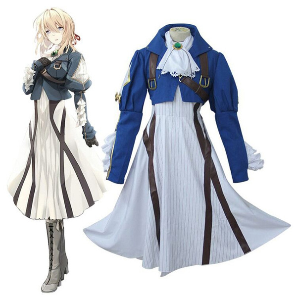 Violet Evergarden Cosplay Costume Anime Cosplay Violet Evergarden Dress  Costume for Women&Girls Halloween