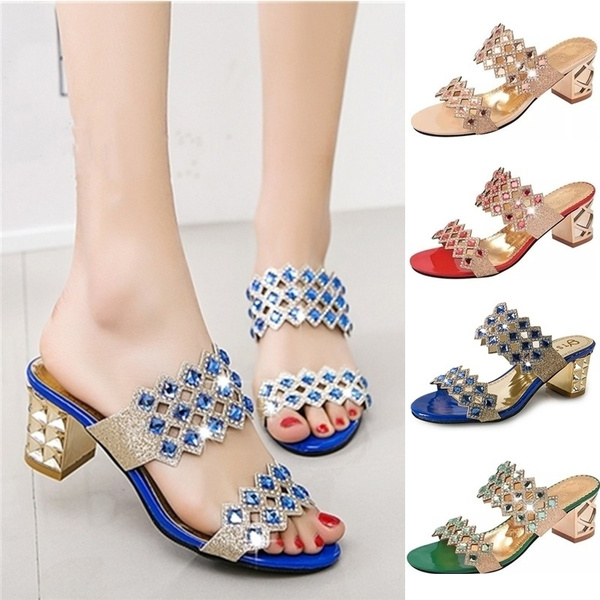 10pairs Wholesale Shoes Women Sandals Rhinestone Decoration Slippers Flat  Beach Shoes S Beach Shoes Casual S9632 - AliExpress