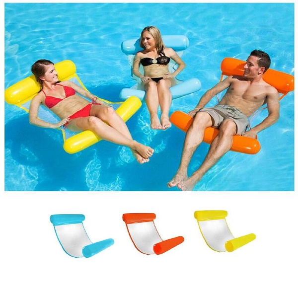 Portable Swimming Pool Foldable Inflatable Seat Summer Water Floating Chair Toy 