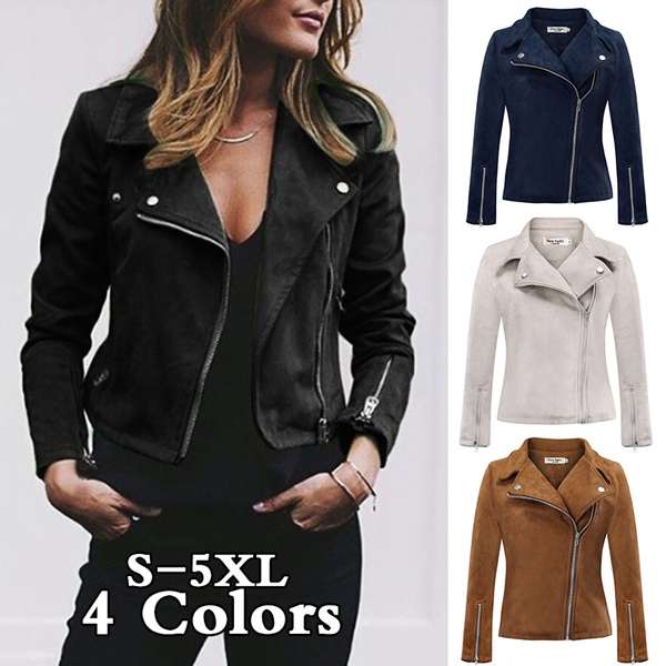 Ladies black suede jacket sale