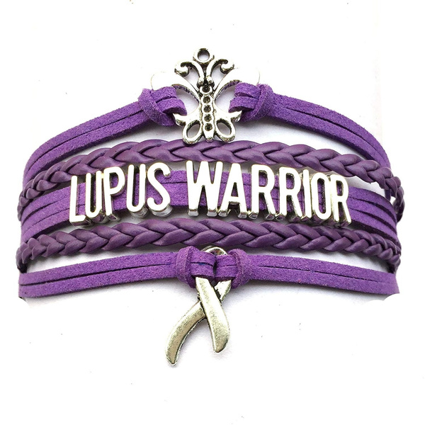 Cancer Warrior Periwinkle Awareness Ribbon Bracelet