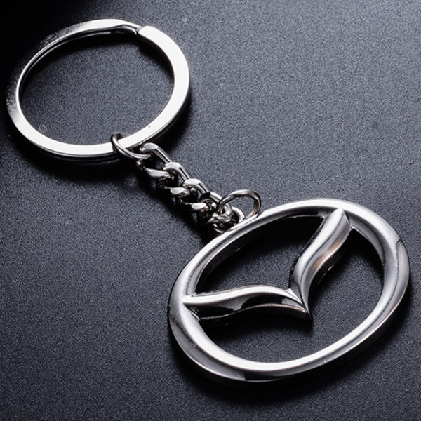 1 Piece Mazda Logo 3D Metal Car Keychain Keyring Key Holder for Mazda 2 3 5  6 8 Axela Atenza MX-3 MX-5 MX-6 RX-7 RX-8 etc.