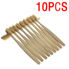10Pcs Oral Care Durable Toothbrush Bamboo Environmental Soft Teeth Brushes