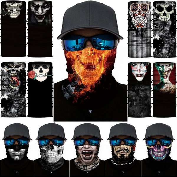 Cycling Motorcycle Bandana Scarf skull Hiking Neck Warmer Outdoor Face ...