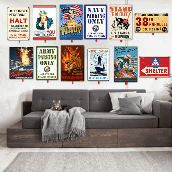 Poster Wall Decor Military Unique Gift Idea Style Bar Café Slogan Plaque Décor 20cm 30cm Wish Poster Wall Decor Military Unique Gift, Army Wall Decor