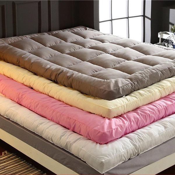 Foldable Bed Mattress Topper Down, King Bed Mattress Cover