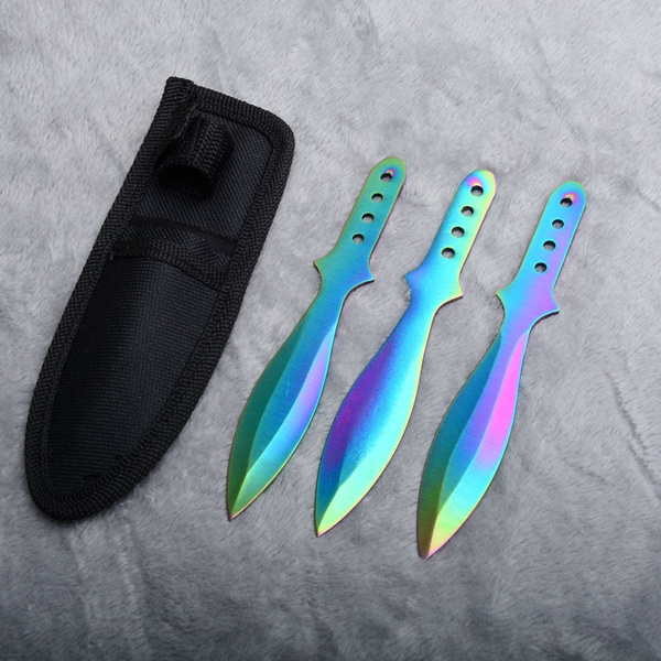 Throwing Knife Set Ninja Kunai Field survival tools fixed blade straight  knife diving tools high hardness sabre multi-function special soldier  outdoor knives set