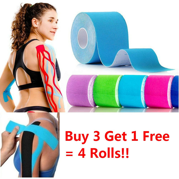 1Roll Multicolor Kinesiology Muscle Tape Sport Athletic Elastic Physio GP3 