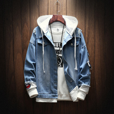 hooded denim jacket