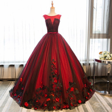 gowns, ball gown, Flowers, Dress