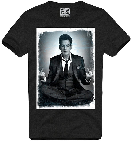 Mens T shirt Charlie Sheen Party Hard 610a Wish