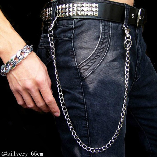 Punk Hip-hop Trendy Belt Waist Chain Male Pants Chain Men Jeans