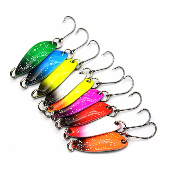 9Pcs/Set Metal Spoon Fishing Lures Spoon Hard Bait Tackle Accessories New