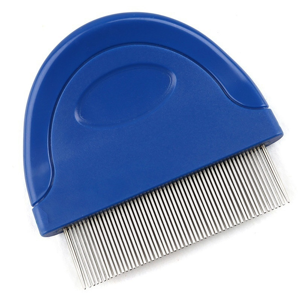 Dog Flea Comb, Tear Stain Remover, Metal Lice & Nit Removable Comb