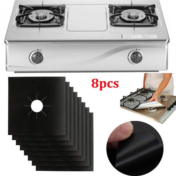 Gas Stove Covers - 8 PCS Gas Range Stove Burner Protectors